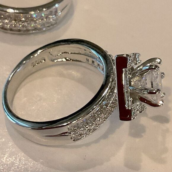 Stunning Sterling Wedding set - Picture 6 of 6